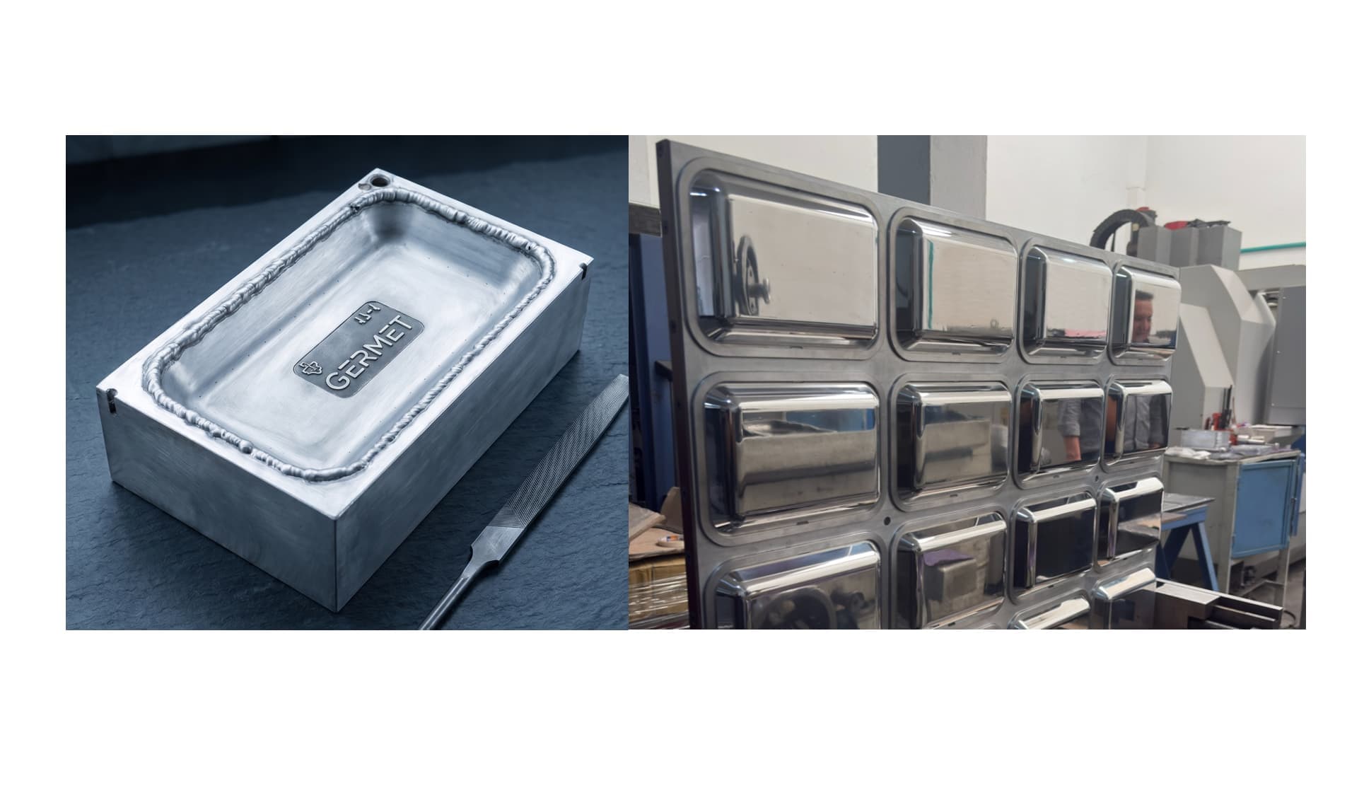 Thermoforming cavity repair — weld & re-machine