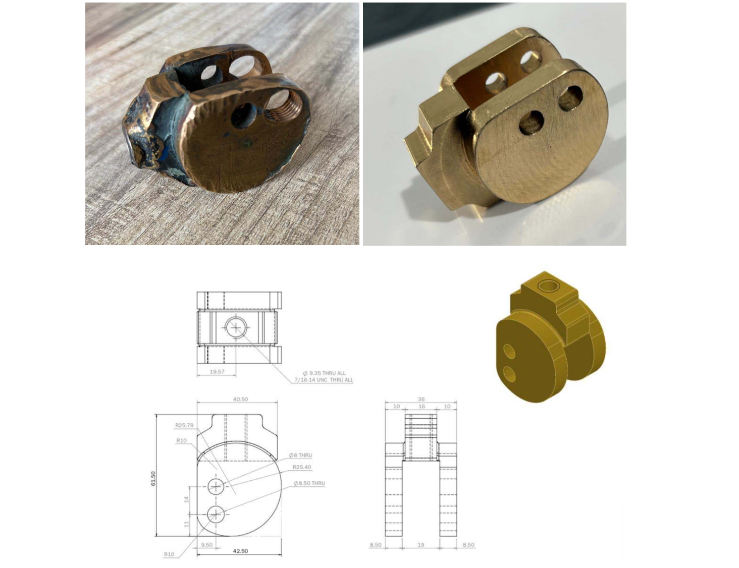 Reverse engineered replacement part for obsolete packaging machinery